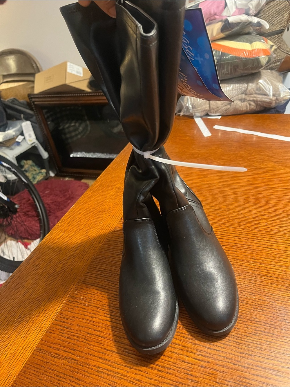 easy street Mid-Calf Slip-On Boots size. 8M wide calf